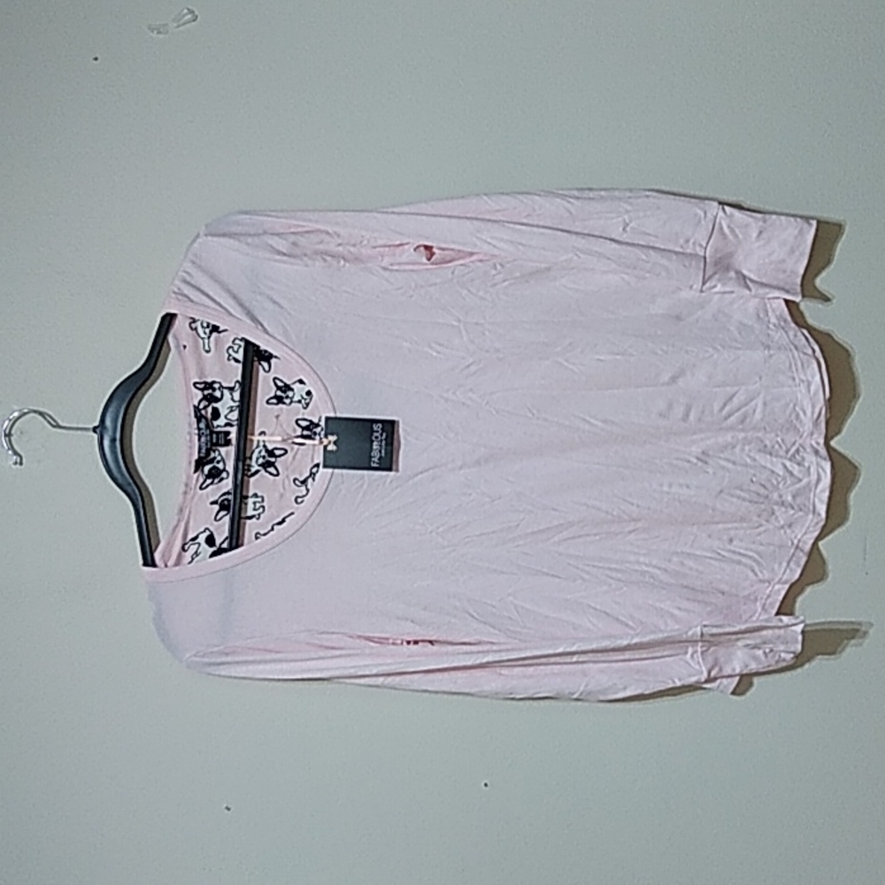 Fabulous Just Like You Frenchie Pink Pajama Set